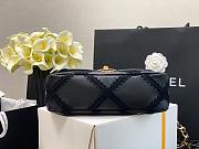 CHANEL 19 CROCHET BAG BLACK AS1160 SIZE 26 CM - 5