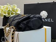 CHANEL 19 CROCHET BAG BLACK AS1160 SIZE 26 CM - 4