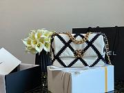 CHANEL 19 CROCHET BAG WHITE AS1160 SIZE 26 CM - 1