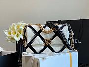 CHANEL 19 CROCHET BAG WHITE AS1160 SIZE 26 CM - 2