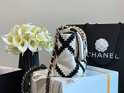 CHANEL 19 CROCHET BAG WHITE AS1160 SIZE 26 CM - 3