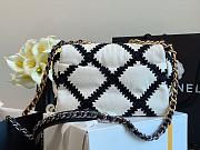 CHANEL 19 CROCHET BAG WHITE AS1160 SIZE 26 CM - 4