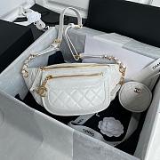 CHANEL WAIST BAG WITH COIN PURSE WHITE AS1077 SIZE 34 CM - 1