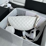 CHANEL WAIST BAG WITH COIN PURSE WHITE AS1077 SIZE 34 CM - 5