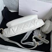 CHANEL WAIST BAG WITH COIN PURSE WHITE AS1077 SIZE 34 CM - 4