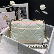 CHANEL 19 LARGE HANDBAG WHITE AS1611 SIZE 30 CM - 6