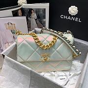 CHANEL 19 LARGE HANDBAG WHITE AS1611 SIZE 30 CM - 3