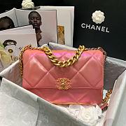 CHANEL 19 LARGE HANDBAG PINK AS1611 SIZE 30 CM - 1