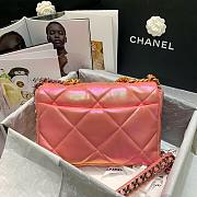 CHANEL 19 LARGE HANDBAG PINK AS1611 SIZE 30 CM - 2