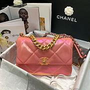 CHANEL 19 LARGE HANDBAG PINK AS1611 SIZE 30 CM - 3