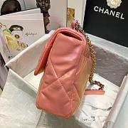 CHANEL 19 LARGE HANDBAG PINK AS1611 SIZE 30 CM - 4
