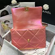 CHANEL 19 LARGE HANDBAG PINK AS1611 SIZE 30 CM - 5