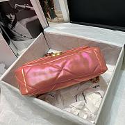 CHANEL 19 HANDBAG PINK AS1160 SIZE 26 CM - 3