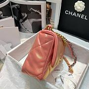 CHANEL 19 HANDBAG PINK AS1160 SIZE 26 CM - 4