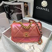 CHANEL 19 HANDBAG PINK AS1160 SIZE 26 CM - 5
