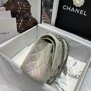 CHANEL 2.55 IRIDESCENT WHITE HANDBAG A37586 SIZE 24 CM - 3