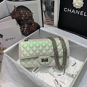 CHANEL 2.55 IRIDESCENT WHITE HANDBAG A37586 SIZE 24 CM - 4