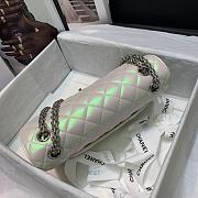 CHANEL 2.55 IRIDESCENT WHITE HANDBAG A37586 SIZE 24 CM - 5