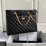 CHANEL SHOPPING BAG BLACK AS6611 SIZE 35 CM - 1