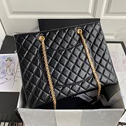 CHANEL SHOPPING BAG BLACK AS6611 SIZE 35 CM - 5
