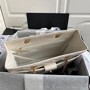 CHANEL SHOPPING BAG WHITE AS6611 SIZE 35 CM - 4