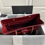 CHANEL SHOPPING BAG GARNET AS6611 SIZE 35 CM - 5