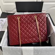 CHANEL SHOPPING BAG GARNET AS6611 SIZE 35 CM - 3