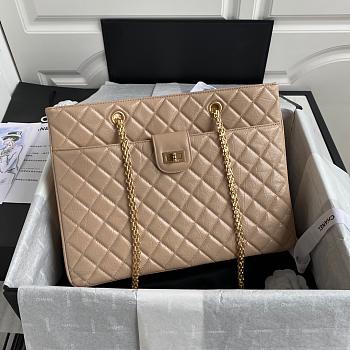 CHANEL SHOPPING BAG BEIGE AS6611 SIZE 35 CM