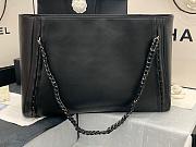 CHANEL ORIGINAL LEATHER SHOPPING BAG BLACK AS8473 SIZE 42 CM - 5