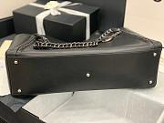 CHANEL ORIGINAL LEATHER SHOPPING BAG BLACK AS8473 SIZE 42 CM - 4