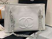 CHANEL ORIGINAL LEATHER SHOPPING BAG WHITE AS8473 SIZE 42 CM - 3