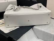CHANEL ORIGINAL LEATHER SHOPPING BAG WHITE AS8473 SIZE 42 CM - 2