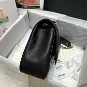 CHANEL BLACK STRAP INTO STRAP BAG AS2229 SIZE 25 CM - 3