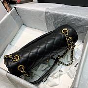 CHANEL BLACK STRAP INTO STRAP BAG AS2229 SIZE 25 CM - 6
