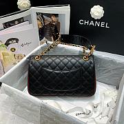 CHANEL BURGUNDY STRAP INTO STRAP BAG AS2229 SIZE 25 CM - 3
