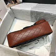 CHANEL BURGUNDY STRAP INTO STRAP BAG AS2229 SIZE 25 CM - 5