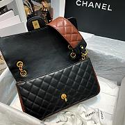 CHANEL BURGUNDY STRAP INTO STRAP BAG AS2229 SIZE 25 CM - 6