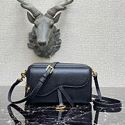 DIOR SADDLE DOUBLE POUCH BLACK M900 SIZE 19 CM - 1