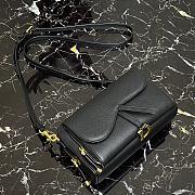 DIOR SADDLE DOUBLE POUCH BLACK M900 SIZE 19 CM - 3