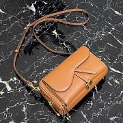 DIOR SADDLE DOUBLE POUCH BROWN M900 SIZE 19 CM - 3