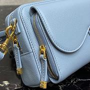 DIOR SADDLE DOUBLE POUCH BABY BLUE M900 SIZE 19 CM - 3
