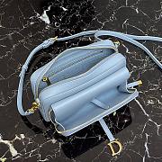 DIOR SADDLE DOUBLE POUCH BABY BLUE M900 SIZE 19 CM - 2