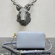 DIOR SADDLE DOUBLE POUCH PASTEL BLUE M900 SIZE 19 CM - 5