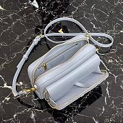 DIOR SADDLE DOUBLE POUCH PASTEL BLUE M900 SIZE 19 CM - 2