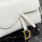 DIOR SADDLE DOUBLE POUCH WHITE M900 SIZE 19 CM - 3