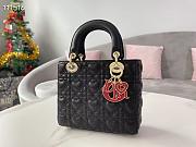 DIOR AMOUR MY ABCDIOR LADY BAG BLACK M0538 SIZE 20 CM - 5