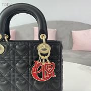DIOR AMOUR MY ABCDIOR LADY BAG BLACK M0538 SIZE 20 CM - 6