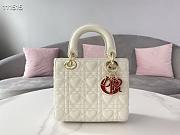 DIOR AMOUR MY ABCDIOR LADY BAG WHITE M0538 SIZE 20 CM - 2