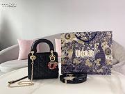 DIOR MINI AMOUR MY ABCDIOR LADY BAG BLACK M0505 SIZE 17 CM - 1