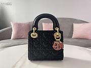 DIOR MINI AMOUR MY ABCDIOR LADY BAG BLACK M0505 SIZE 17 CM - 2
